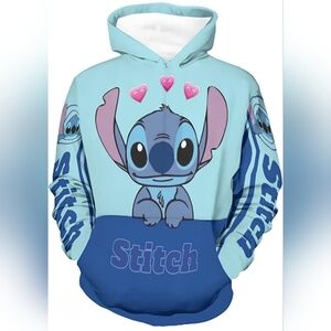 Stitch 3D Adult Unisex Hoodie Size XL